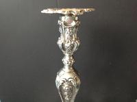 Pair Tall Antique Georgian Silver Candlesticks - 1769 (4 of 10) Pair Tall Antique Georgian Silver Candlesticks - 1769 (4 of 10)