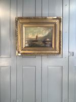 Antique Victorian marine seascape oil painting (1 of 2) (10 of 10) Antique Victorian marine seascape oil painting (1 of 2) (10 of 10)