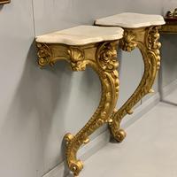 Pair of 19th Century French Gilt Console Pier Tables (8 of 13) Pair of 19th Century French Gilt Console Pier Tables (8 of 13)