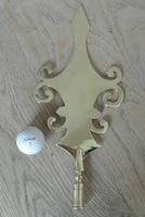 Fine Large 19th Century West Country Brass Friendly Society Tip Staff Society Staff Head 13" (3 of 6) Fine Large 19th Century West Country Brass Friendly Society Tip Staff Society Staff Head 13" (3 of 6)