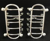 Pair of Edwardian Silver Plated Scottish Thistle Decorated 5 Bar Toast / Letter Racks (7 of 7) Pair of Edwardian Silver Plated Scottish Thistle Decorated 5 Bar Toast / Letter Racks (7 of 7)