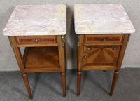 Pair of French Inlaid Mahogany Bedside Cupboards / Night Stands (6 of 14) Pair of French Inlaid Mahogany Bedside Cupboards / Night Stands (6 of 14)