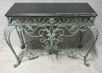 Very Nice Wrought Iron Console Table (6 of 8) Very Nice Wrought Iron Console Table (6 of 8)