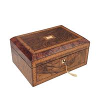 Superb Victorian Walnut & Inlaid Jewellery Box
