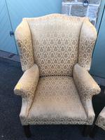 Pair of Antique English Upholstered Wing Armchairs for Recovering (8 of 12) Pair of Antique English Upholstered Wing Armchairs for Recovering (8 of 12)