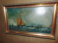 Oil on Canvas 'Storm off Whitby' by Fielding (2 of 6) Oil on Canvas 'Storm off Whitby' by Fielding (2 of 6)