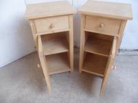 Quality Pair of Tall Antique Pine Bedside Cabinets to wax / paint (8 of 8) Quality Pair of Tall Antique Pine Bedside Cabinets to wax / paint (8 of 8)