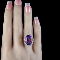 Vintage Amethyst Diamond Cocktail Ring 18ct Gold 12ct Amethyst Circa 1980 (4 of 8) Vintage Amethyst Diamond Cocktail Ring 18ct Gold 12ct Amethyst Circa 1980 (4 of 8)