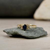 The Vintage Sapphire & Diamond 9ct Gold Ring (2 of 5) The Vintage Sapphire & Diamond 9ct Gold Ring (2 of 5)