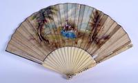 Rare Mid 18th Century French Watercolour with Sold Silver Pique Work Hand Fan (11 of 12) Rare Mid 18th Century French Watercolour with Sold Silver Pique Work Hand Fan (11 of 12)