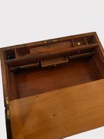 Antique Victorian Quality Burr Walnut Brass Bound Writing Box (8 of 8) Antique Victorian Quality Burr Walnut Brass Bound Writing Box (8 of 8)