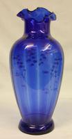 Large Late Victorian Bristol Blue Glass Vase (5 of 5) Large Late Victorian Bristol Blue Glass Vase (5 of 5)