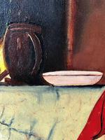 Oil Folk Art Painting Dutch Mother In Kitchen Feeding Her Child (11 of 13) Oil Folk Art Painting Dutch Mother In Kitchen Feeding Her Child (11 of 13)