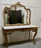 19th Century French Marble Top Gilt Centre Table & Matching Wall Mirror (11 of 11) 19th Century French Marble Top Gilt Centre Table & Matching Wall Mirror (11 of 11)