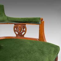 Antique Tub Chair, English, Velvet, Mahogany, Elbow, Seat, Edwardian c.1910 (10 of 12) Antique Tub Chair, English, Velvet, Mahogany, Elbow, Seat, Edwardian c.1910 (10 of 12)