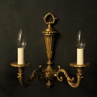 French Pair Of Gilded Bronze Twin Arm Wall Lights (2 of 10) French Pair Of Gilded Bronze Twin Arm Wall Lights (2 of 10)