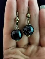 Antique Victorian Agate Drop Earrings, 9ct Gold (3 of 10) Antique Victorian Agate Drop Earrings, 9ct Gold (3 of 10)