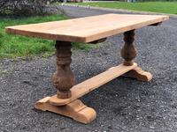 French Bleached Oak Farmhouse Dining Table (8 of 12) French Bleached Oak Farmhouse Dining Table (8 of 12)