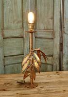 French Art Deco Gold Palm Leaf Table Lamp (2 of 6) French Art Deco Gold Palm Leaf Table Lamp (2 of 6)