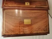 19th Century Mahogany & Olive Wood Shallow Writing Slope (3 of 8) 19th Century Mahogany & Olive Wood Shallow Writing Slope (3 of 8)