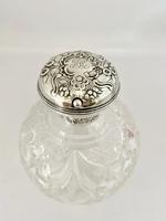 Large Silver Mounted Perfume Scent Bottle - London 1900 (4 of 9) Large Silver Mounted Perfume Scent Bottle - London 1900 (4 of 9)
