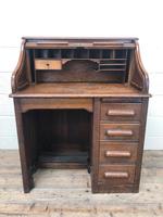 Antique Early 20th Century Oak Roll Top Desk (5 of 13) Antique Early 20th Century Oak Roll Top Desk (5 of 13)