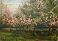 Superb Early 1900s Spring Blossom Riverscape Impressionist Oil Painting (2 of 13) Superb Early 1900s Spring Blossom Riverscape Impressionist Oil Painting (2 of 13)