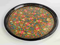 Kashmiri Papier-mâché Tray (5 of 10) Kashmiri Papier-mâché Tray (5 of 10)