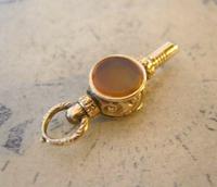 Goergian Pocket Watch Chain Fob 1830s Antique 10ct Gold Filled Stone Set Fob (5 of 9) Goergian Pocket Watch Chain Fob 1830s Antique 10ct Gold Filled Stone Set Fob (5 of 9)