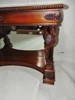 Empire Style Carved Mahogany Console Table (11 of 11) Empire Style Carved Mahogany Console Table (11 of 11)