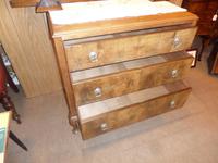 Nice 3 Drawer Oak Chest with Burr Walnut Facings (3 of 6) Nice 3 Drawer Oak Chest with Burr Walnut Facings (3 of 6)