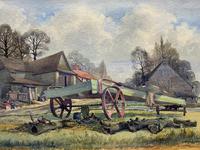 The Green Cart by R.Coleman 1971 - Fine Farmstead Landscape Watercolour Painting (3 of 11) The Green Cart by R.Coleman 1971 - Fine Farmstead Landscape Watercolour Painting (3 of 11)