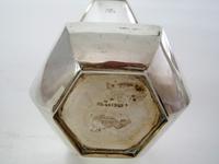 Pair of Antique Hexagonal Silver Vases (5 of 5) Pair of Antique Hexagonal Silver Vases (5 of 5)