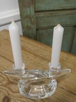 Pair of Art Deco Twin Crystal Candlesticks (2 of 5) Pair of Art Deco Twin Crystal Candlesticks (2 of 5)