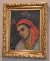 Oil Painting of a Lady with a Red Headscarf (2 of 8) Oil Painting of a Lady with a Red Headscarf (2 of 8)