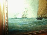 Oil on Canvas 'Storm off Whitby' by Fielding (5 of 6) Oil on Canvas 'Storm off Whitby' by Fielding (5 of 6)