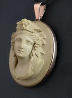 Antique Lava Cameo Pendant, 9ct Rose Gold (14 of 14) Antique Lava Cameo Pendant, 9ct Rose Gold (14 of 14)