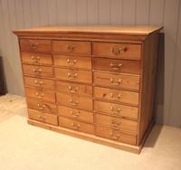 Substantial Pine Bank of Drawers