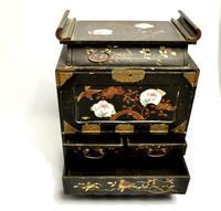 19th Century Japanese black lacquered Travelers Desk (7 of 7) 19th Century Japanese black lacquered Travelers Desk (7 of 7)