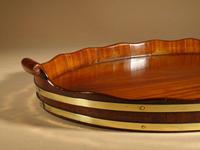 Very Decorative & Useful Original Oval Mahogany Coopered Tray (9 of 9) Very Decorative & Useful Original Oval Mahogany Coopered Tray (9 of 9)