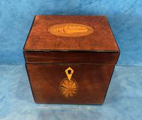18th Century Harewood Inlaid Single Mahogany Tea Caddy (3 of 18) 18th Century Harewood Inlaid Single Mahogany Tea Caddy (3 of 18)