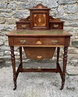 Antique Rosewood Inlaid Writing Desk (2 of 19) Antique Rosewood Inlaid Writing Desk (2 of 19)