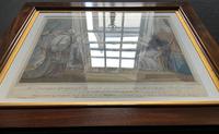 Superb C1803 Mahogany Framed Georgian Coloured Engraving Of The Dowager Queen (13 of 14) Superb C1803 Mahogany Framed Georgian Coloured Engraving Of The Dowager Queen (13 of 14)