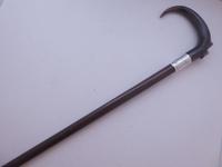 Edwardian Walking Stick Cane 1910 Solid Silver Collar Rosewood Shaft (7 of 8) Edwardian Walking Stick Cane 1910 Solid Silver Collar Rosewood Shaft (7 of 8)