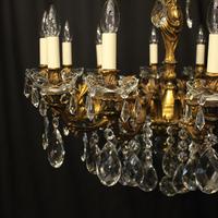 French 12 Light Gilded Bronze Antique Chandelier (3 of 10) French 12 Light Gilded Bronze Antique Chandelier (3 of 10)