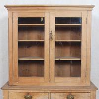 Arts & Crafts Pine Glazed Bookcase School Display Cabinet Dresser (2 of 12) Arts & Crafts Pine Glazed Bookcase School Display Cabinet Dresser (2 of 12)