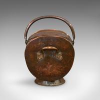 Antique Helmet Coal Scuttle, English, Copper, Fireside Bucket, Victorian, 1870 (4 of 11) Antique Helmet Coal Scuttle, English, Copper, Fireside Bucket, Victorian, 1870 (4 of 11)