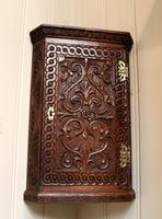 Mid 19th Century Carved Oak Corner Wall Cabinet (3 of 8) Mid 19th Century Carved Oak Corner Wall Cabinet (3 of 8)
