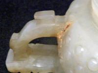 Chinese 18thC or Earlier, Miniature Jade Gui Form Archaistic Censer & Stand (5 of 9) Chinese 18thC or Earlier, Miniature Jade Gui Form Archaistic Censer & Stand (5 of 9)