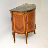 Antique French Inlaid Marquetry Marble Top Cabinet (6 of 10) Antique French Inlaid Marquetry Marble Top Cabinet (6 of 10)